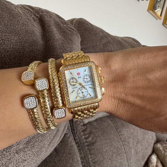 Sold! Stunning Michele Deco Diamonds Watch women MW06A01 - Picture 5 of 14
